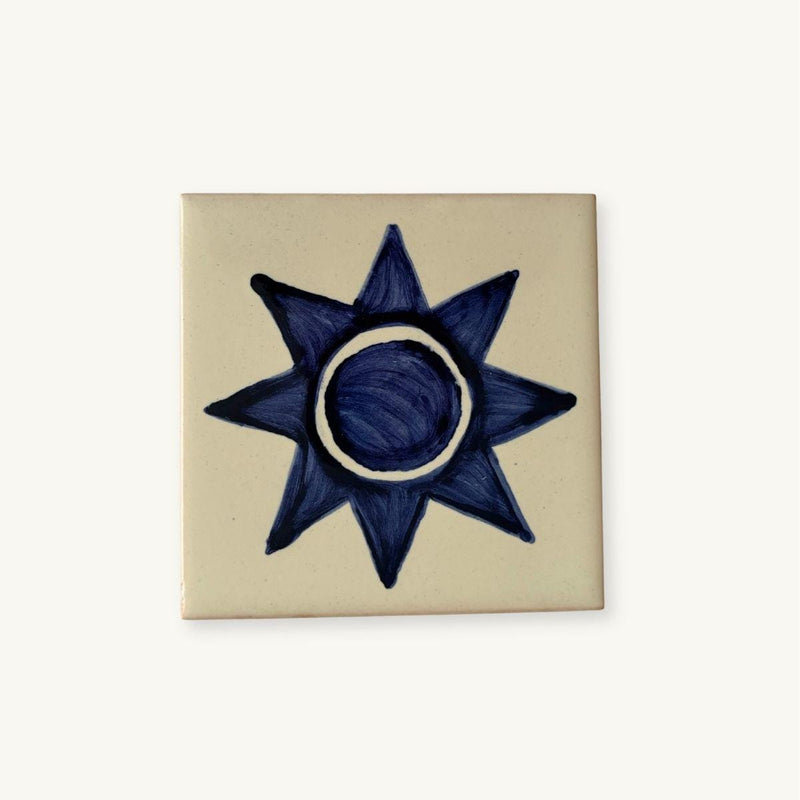 Azulejo Coaster · Sol, Cobalt Blue