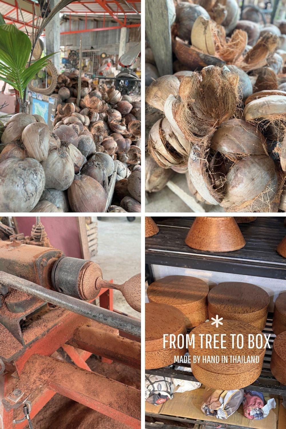 Coconut Wood Lidded Box