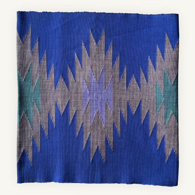 Naga Mulberry Table Runner · Blue · 40 × 190 cm