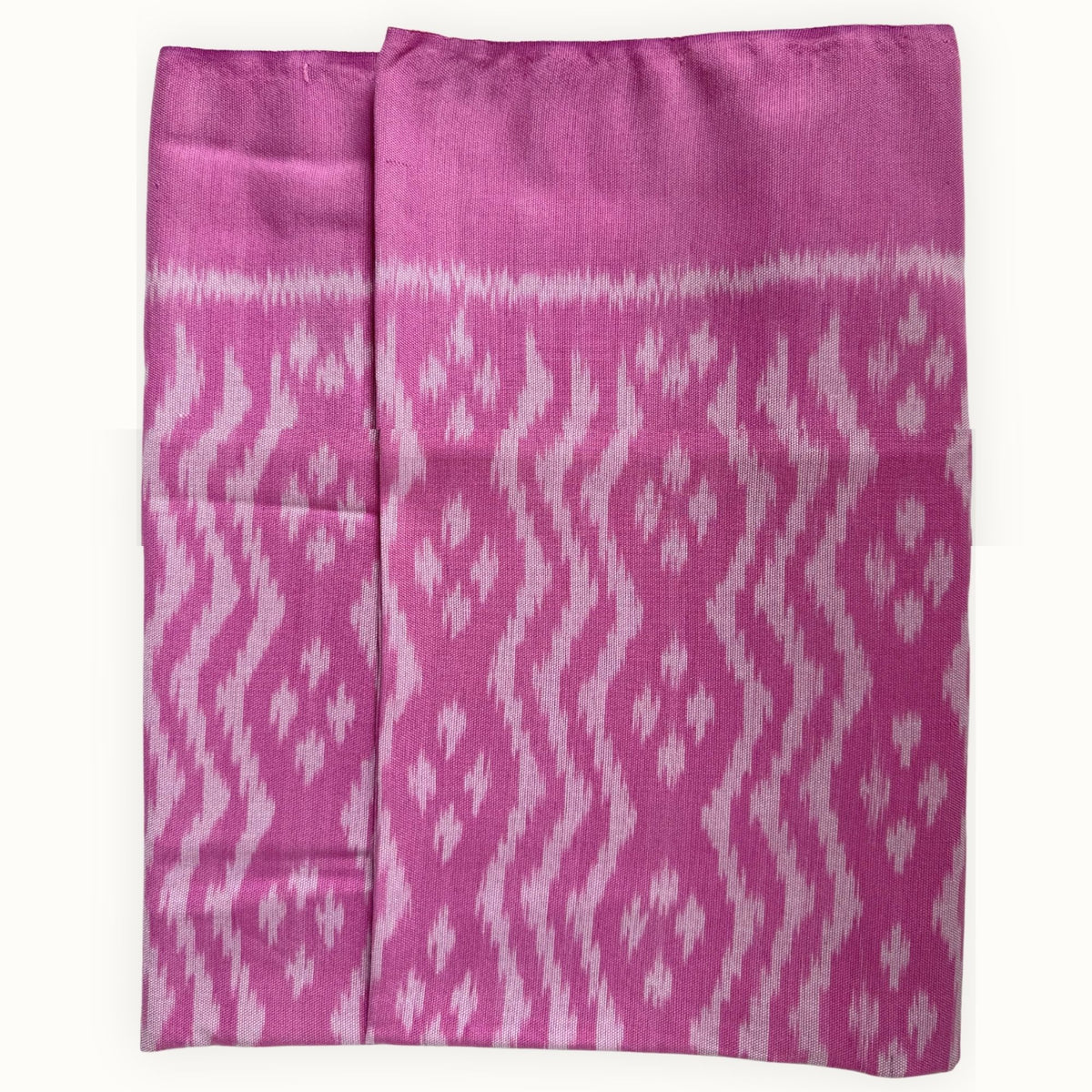 Ikat Cotton Scarf · Pink · 150 × 200 cm