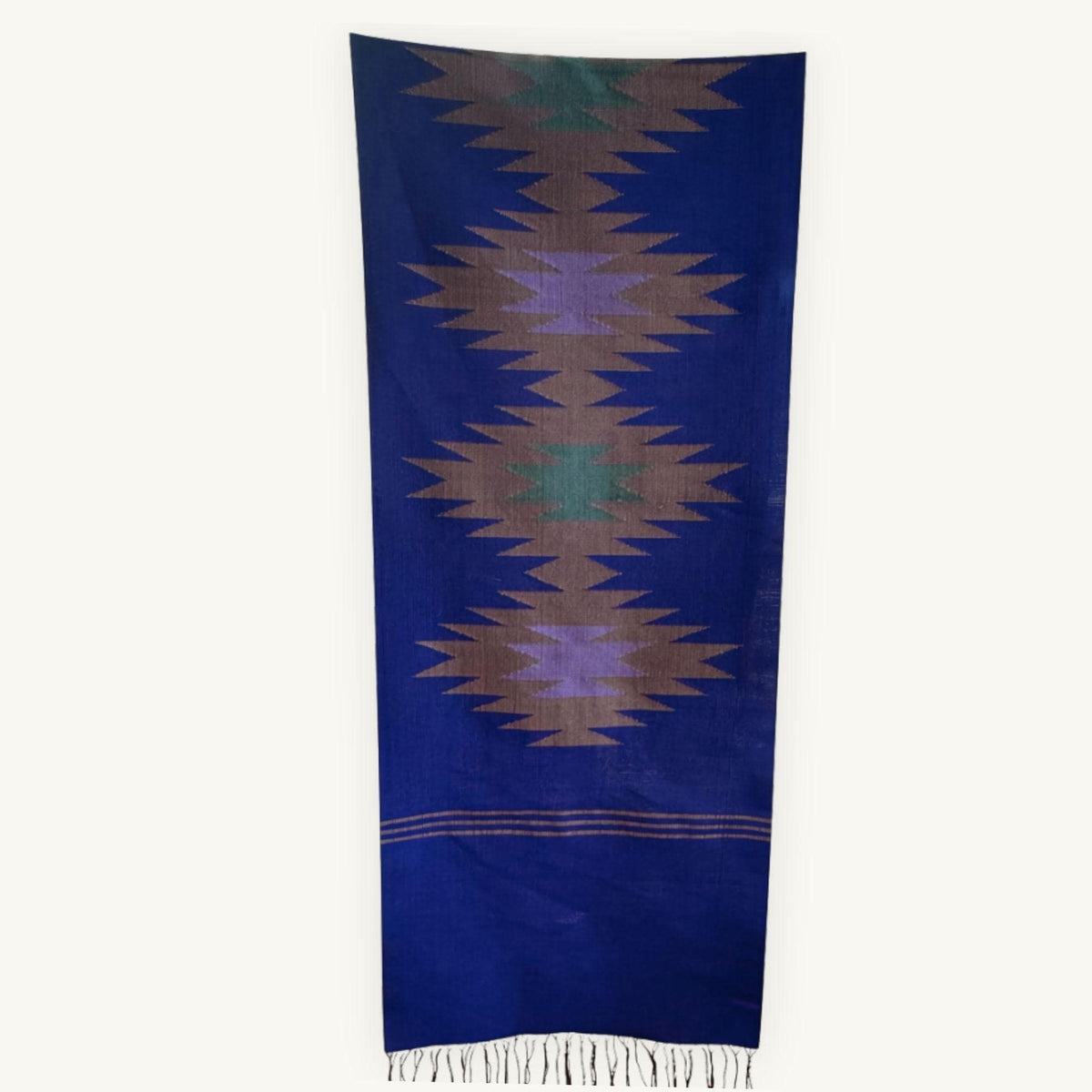 Naga Mulberry Table Runner · Blue · 40 × 190 cm