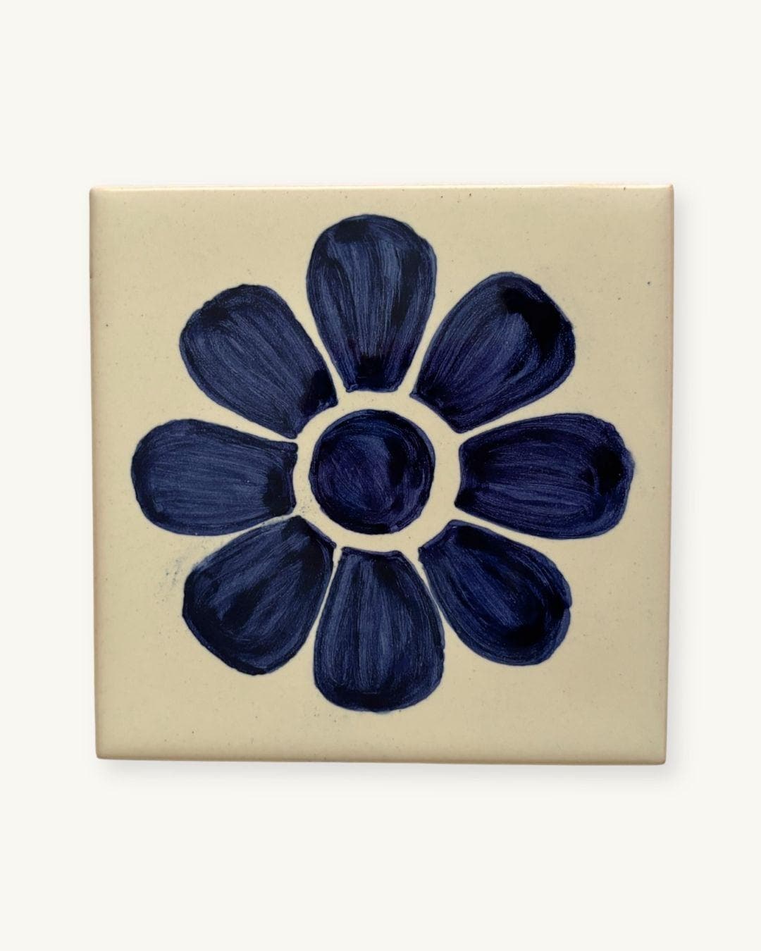 Azulejo Coaster · Flor, Cobalt Blue