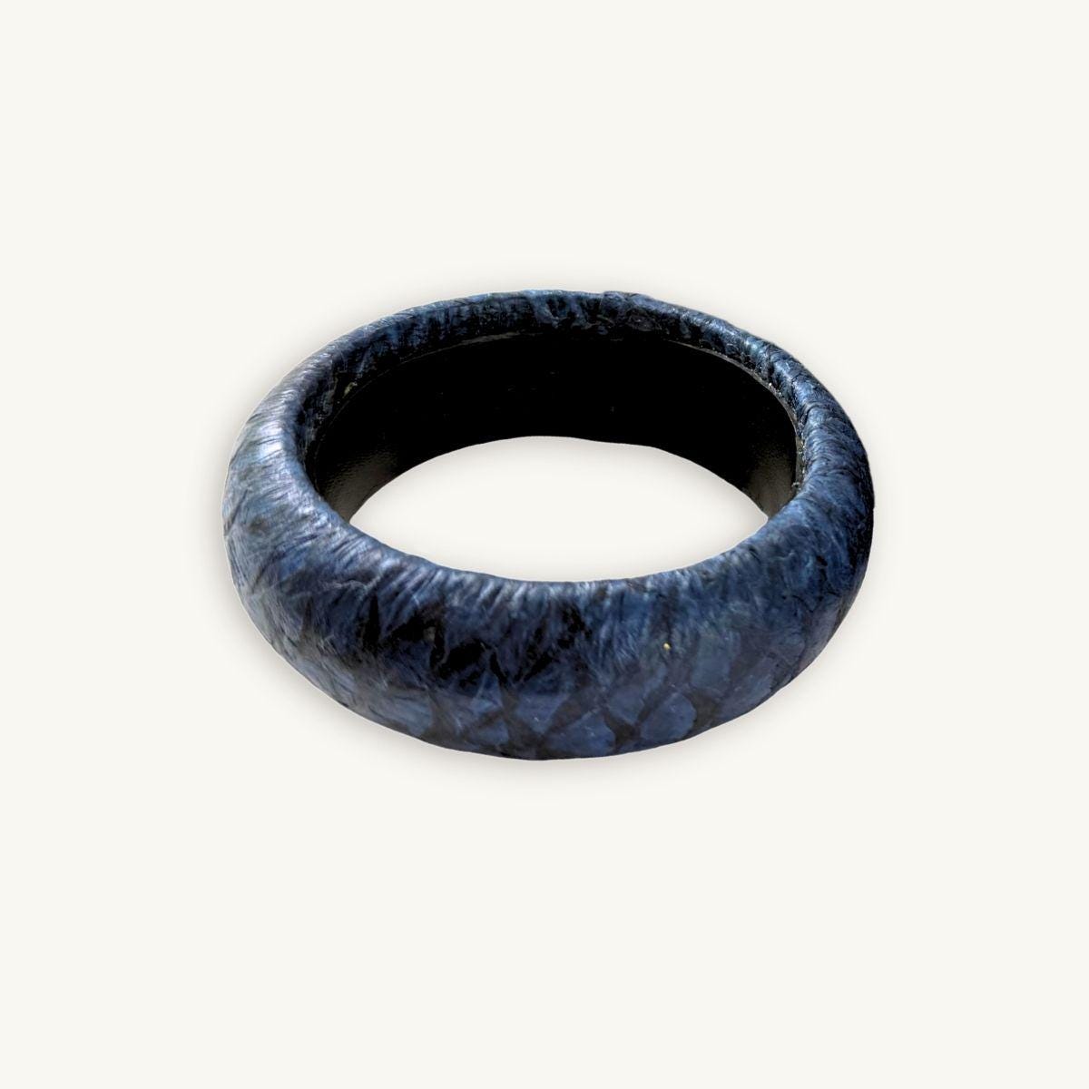 Fish Leather Bracelet · Dark Turquoise · No. II