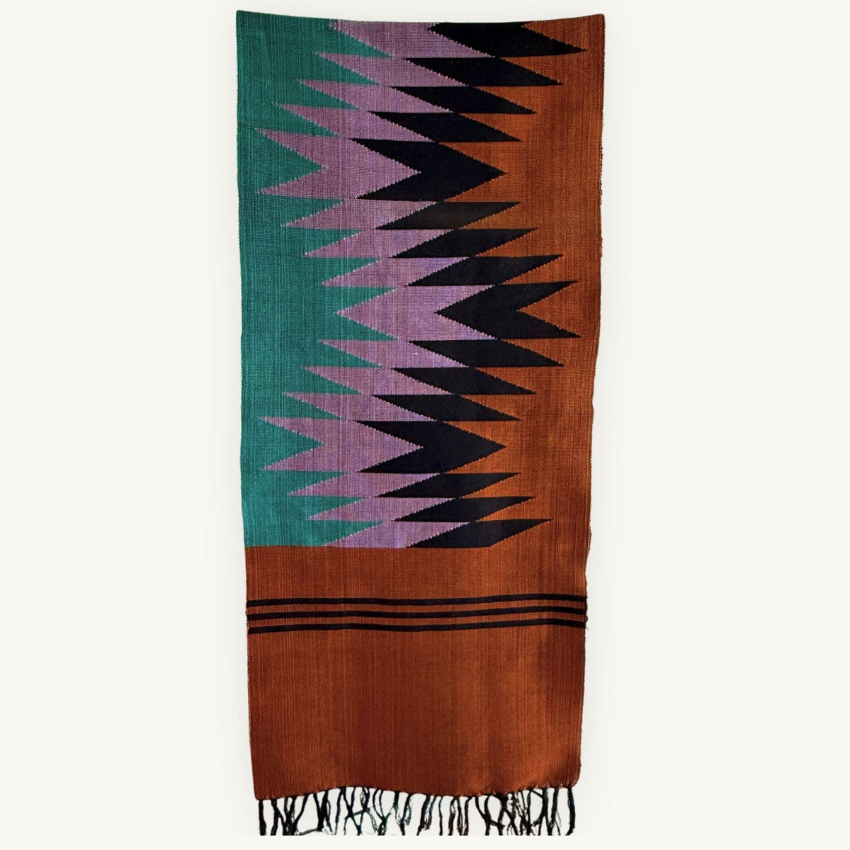 Naga Mulberry Table Runner · Terracotta · 40 × 190 cm
