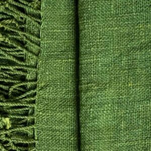 Raw & Real - Handspun Cotton Scarf "Mango Leaf"