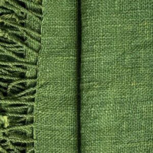 SoRarePieces green Cotton dyed with Mango Leaves