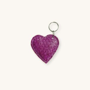 Nile Perch Leather – Keyring – Pink
