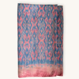 Ikat Cotton Scarf "Sky"