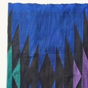 Laos Fabric blue zigzag pattern