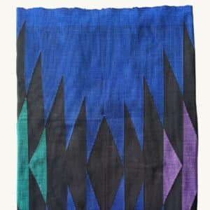 Laos Tablecloth zigzag blue